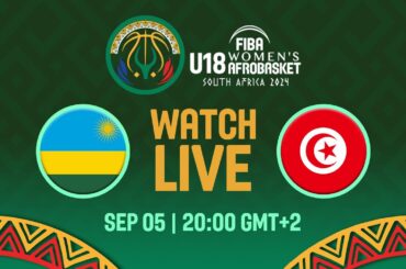 Group Phase | Rwanda v Tunisia | Full Basketball Game | FIBA U18 Women's AfroBasket 2024