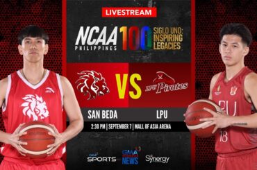 San Beda vs LPU (Men’s Basketball) | NCAA Season 100