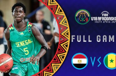 Quarter-Finals | Egypt v Senegal | Full Basketball Game | FIBA U18 AfroBasket 2024