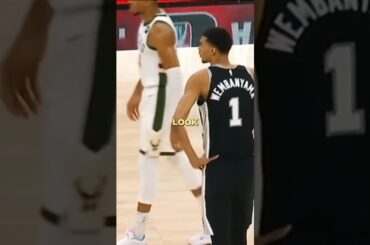 When Wemby Faced Giannis for the First Time in the NBA #shorts