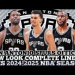 SAN ANTONIO SPURS OFFICIAL NEW LOOK COMPLETE LINE UP THIS 2024-2025 NBA SEASON | SPURS UPDATES