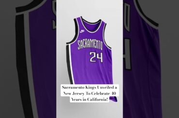 Sacramento Kings unveiled a New Jersey to celebrate 40 years in California! #nba #kings #sacramento