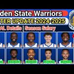 Golden State Warriors | FINAL Details | ROSTER NEW UPDATE 2024- 2025 #Nba