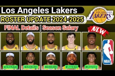 Los Angeles Lakers | FINAL Details | ROSTER NEW UPDATE 2024- 2025 #Nba