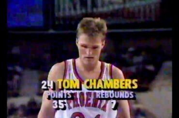 Suns vs. Nets 11/23/1990 (Highlights) - Tom Chambers 39 Points 10 Reb