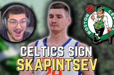 BREAKING NEWS: Celtics Sign Dmytro Skapintsev to Training Camp Contract | Reacting to Highlights