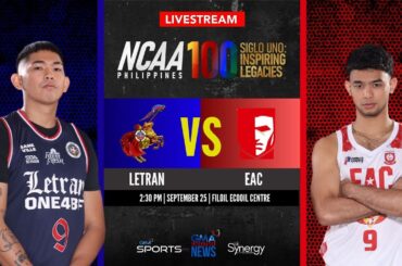 Letran vs EAC (Men’s Basketball) | NCAA Season 100