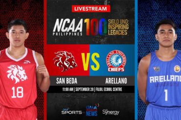 San Beda vs Arellano (Men’s Basketball) | NCAA Season 100