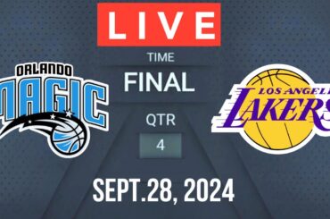 NBA Live! LA LAKERS vs ORLANDO MAGIC NBA PRE SEASON NBA 2K25 SEPTEMBER 28, 2024 Simulation