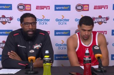 Justin Tatum and Trey Kell press conference vs Brisbane Bullets - Round 2, NBL25