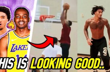 Lakers Christian Koloko & Jalen Hood Schifino IN THE GYM Entering Training Camp! | Rotation Players?