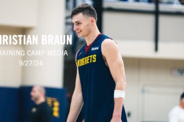 Christian Braun Post Practice Media 🎙 | Denver Nuggets Training Camp