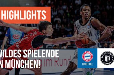 Wildes Spielende! FC Bayern München Basketball - Veolia Towers Hamburg - BBL Highlights