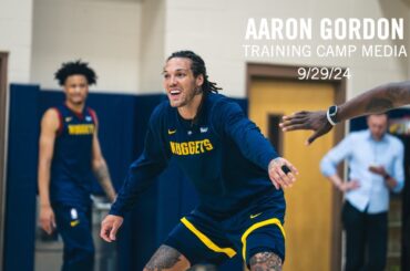 Aaron Gordon Post Practice Media 🎙 | Denver Nuggets Training Camp