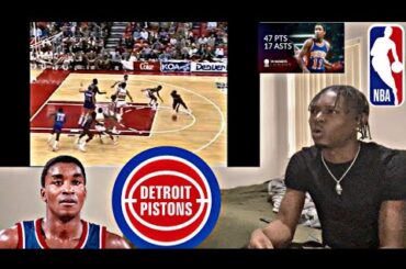 47 POINTS 17 ASSISTS! | ISAIAH THOMAS VS DENVER NUGGETS 1983 DETROIT PISTONS HIGHLIGHTS! | REACTION