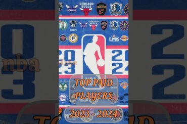 🏀🏀🏀 The NBA’s top-paid players for the 2023-24 season 🏀🏀🏀 #shorts #nba  #basketball