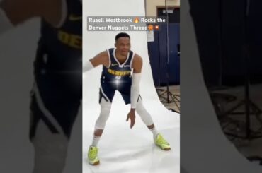 Russell Westbrook in Denver Nuggets Jersey: A Sneak Peek 👀🏀#nba