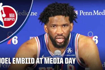 Joel Embiid at 2024 Media Day: New-look Philadelphia 76ers with Paul George, health & Olympics 🎤