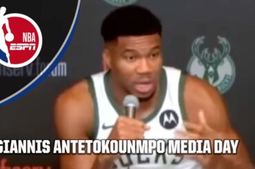 Giannis Antetokounmpo MEDIA DAY 🎤 Playing w/ Damian Lillard, Doc Rivers' impact & MORE | NBA on ESPN