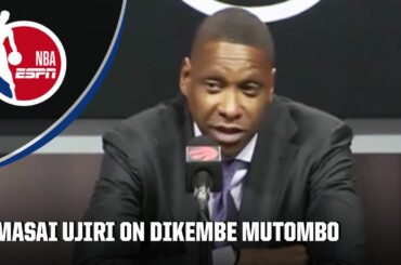 Raptors President Masai Ujiri's emotional thoughts on Dikembe Mutombo's life & legacy | NBA on ESPN