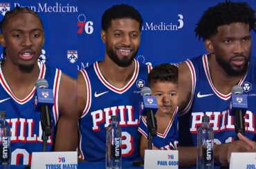 Paul George, Joel Embiid & Tyrese Maxey Talk The New Big 3 In Philly & More at NBA Media Day!