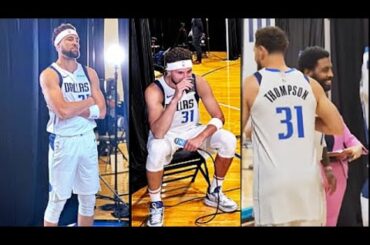 Klay Thompson Emotional On Leaving Warriors & Meets Kyrie Irving At Mavericks Media Day 2024!