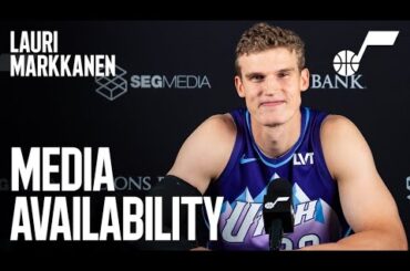 LAURI MARKKANEN 2024/25 Media Day Availability 🎙️ | UTAH JAZZ