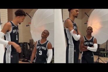 First look at CP3 and Wemby together in San Antonio!!