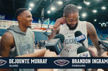 Brandon Ingram & Dejounte Murray joint interview | Pelicans Training Camp 2024