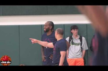 Kawhi Leonard & Ty Lue Hanging Out At Clippers Practice In Hawaii. HoopJab NBA