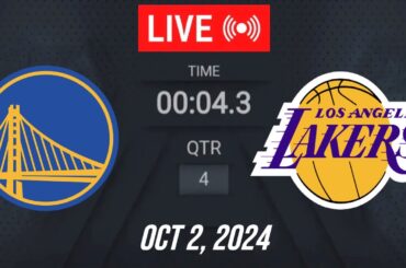 NBA LIVE! Golden State Warriors vs Los Angeles Lakers | October 2, 2024 | Warriors vs Lakers (2K)