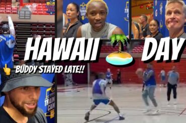 Bts: Warriors in Hawaii 🏝️ Steph Curry; Buddy Hield stays 1 hour after practice; Kuminga on his role