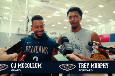 CJ McCollum & Trey Murphy III Joint Interview | Pelicans Training Camp 2024