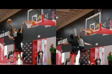 Jalen Green Yammin It Early During Houston Rockets Training Camp!!