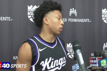 Kings guard Boogie Ellis - Sacramento Kings Media Day 2024