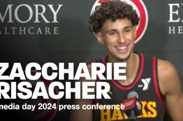 Zaccharie Risacher Press Conference | Atlanta Hawks Media Day 2024