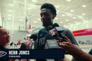 Herb Jones talks Camp Competition | Pelicans Training Camp 2024