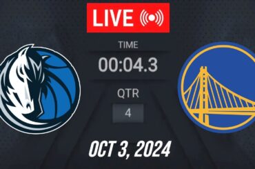 NBA LIVE! Golden State Warriors vs Dallas Mavericks | October 3, 2024 | Warriors vs Mavericks (2K)