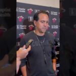 Erik Spoelstra at Miami Heat training camp Day 2