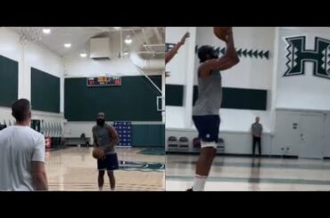 James Harden getting up some shots after LA Clippers Training Camp!!