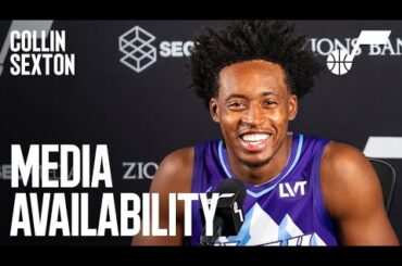 COLLIN SEXTON 2024/25 Media Day Availability 🎙️ | UTAH JAZZ