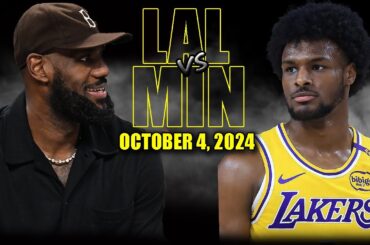 Los Angeles Lakers vs Minnesota Timberwolves Full Game Highlights - October 4, 2024 | NBA Pre-Season