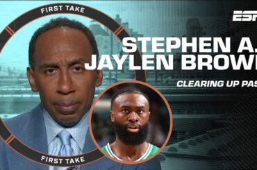 'Im looking forward to it!' - Stephen A. intends to CLEAR UP past with Jaylen Brown 🍿 | First Take