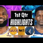 Los Angeles Lakers vs. Minnesota Timberwolves 1st QTR - P2 Highlights | Oct 4 | 2024 NBA Preseason