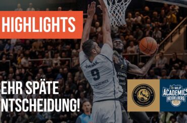 Sehr späte Entscheidung! Basketball Löwen Braunschweig - MLP Academics Heidelberg - BBL Highlights