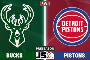 Milwaukee Bucks vs Detroit Pistons NBA Preseason Live Scoreboard 2024