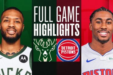 BUCKS at PISTONS | NBA PRESEASON FULL GAME HIGHLIGHTS | October 6, 2024