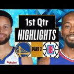 Golden State Warriors vs. LA Clippers 1st QTR - P2 Highlights | Oct 5 | 2024 NBA Preseason