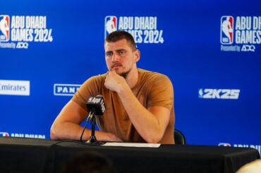 Nikola Jokić Postgame Press Conference vs. Celtics 10/4/24 🎙 | Abu Dhabi Games