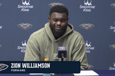 Zion Williamson on his performance, Jordan Hawkins | Pelicans-Magic Preseason Postgame